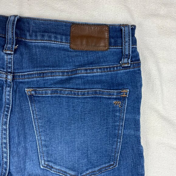 Madewell 9" Mid-Rise Skinny Patty Wash Blue Jeans Size 27 Stretch Denim M3003 - Picture 10 of 16